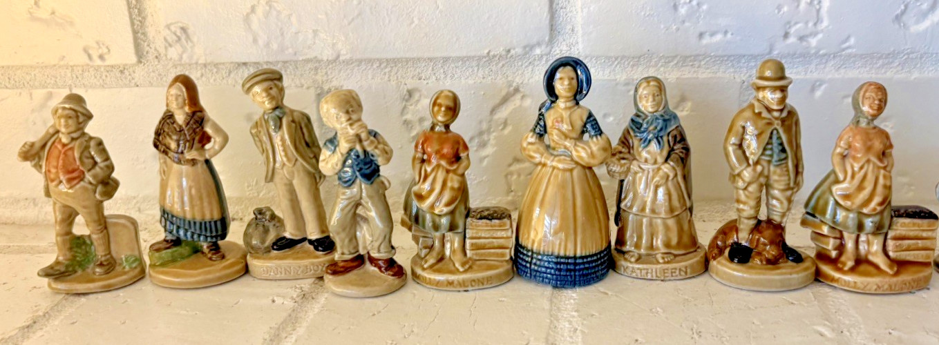 SET OF 9 WADE IRISH SONG & FOLK TALE PORCELAIN FIGURINES MADE IN IRELAND SET OF 9 WADE IRISH SONG & FOLK TALE PORCELAIN FIGURINES MADE IN IRELAND