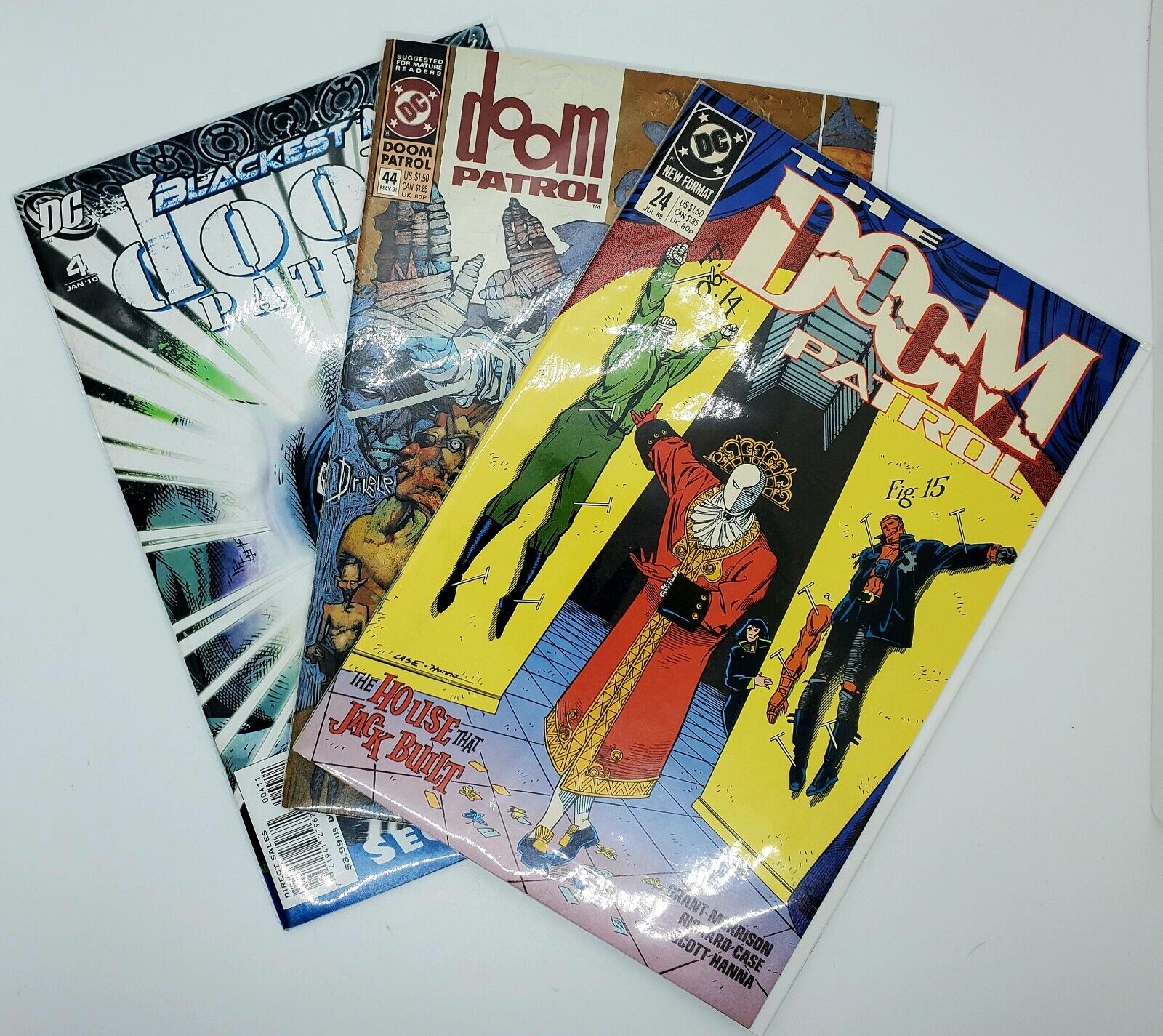 Vintage LOT of 3 The Doom Patrol Comics #4, 24, 44 (DC Comics, 1989) 1st Print🔥