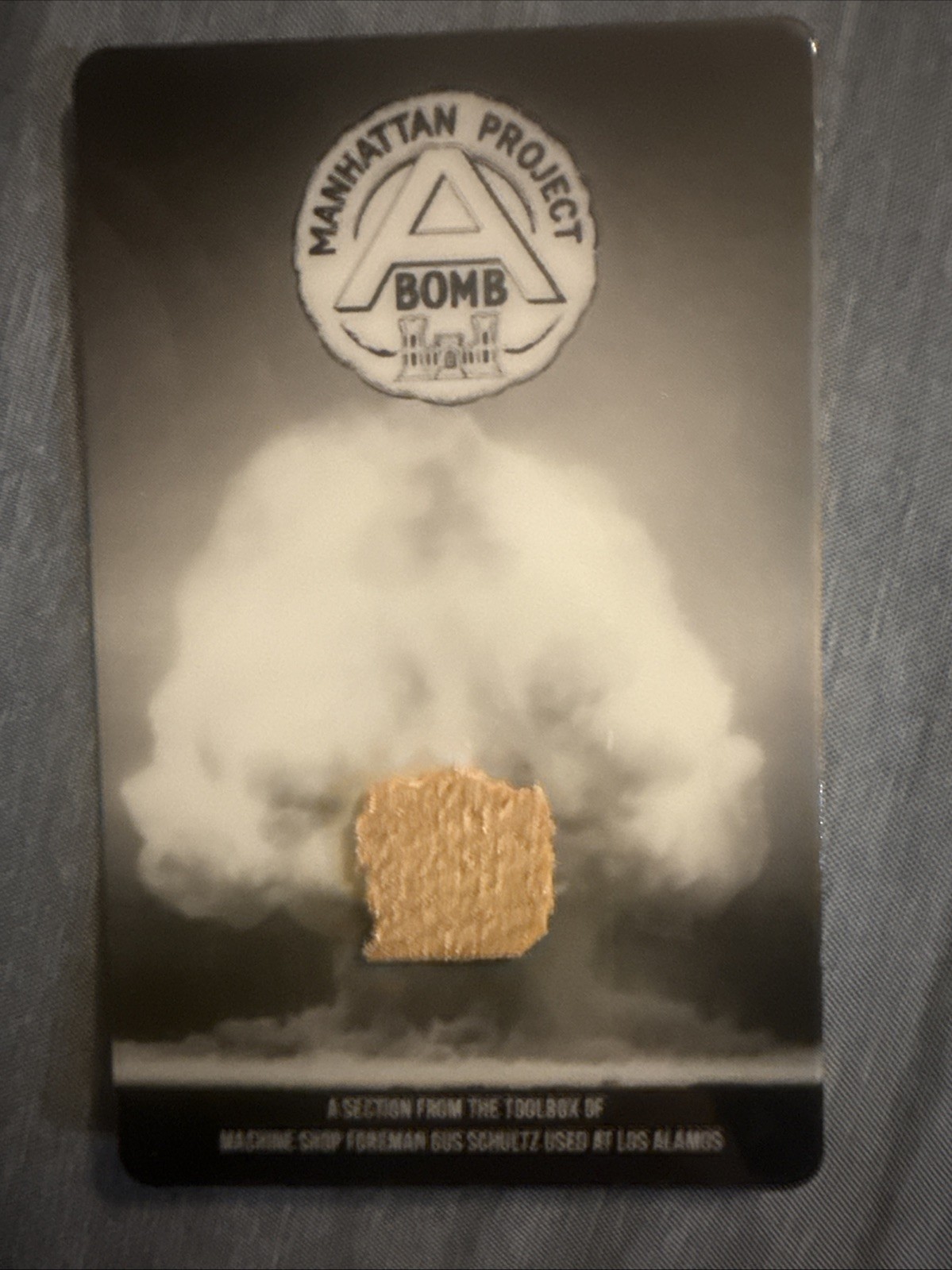 Manhattan Project: Section From Toolbox Of A Machine Shop Foreman Mr. Schultz