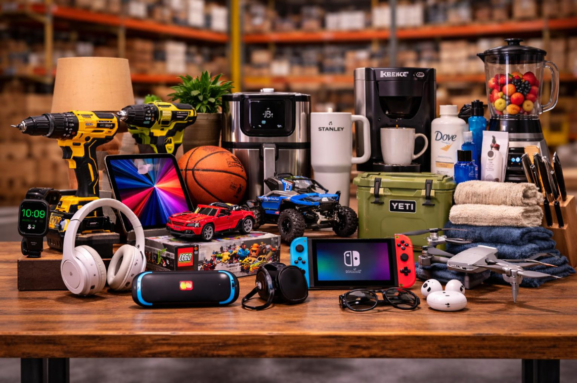 Massive Overstock Mystery Box – Bulk Mixed Items