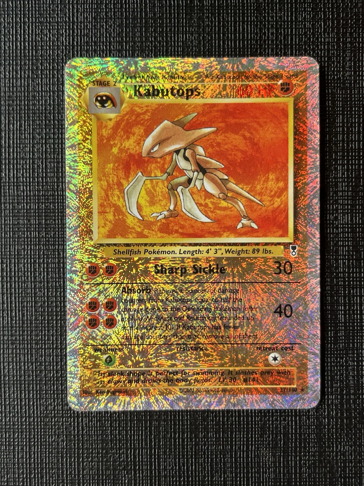 Nintendo Pokemon Kabutops 27/110 Legendary Collection Holo Reverse NM/EX