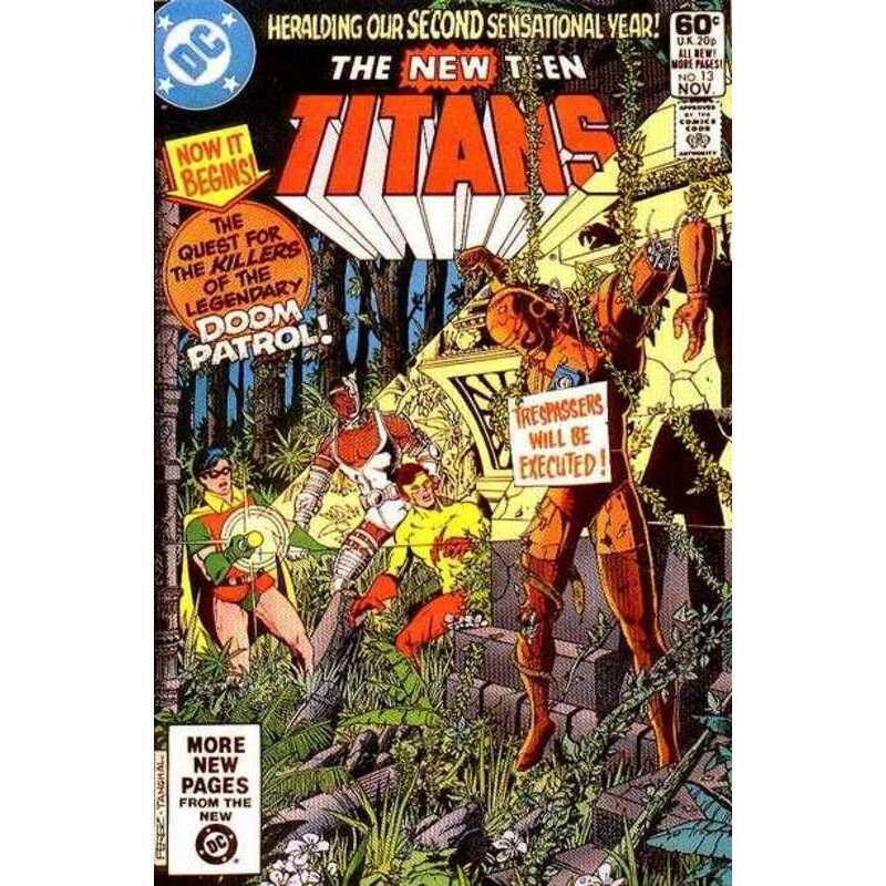 New Teen Titans (1980 series) #13 in Near Mint condition. DC comics [t,