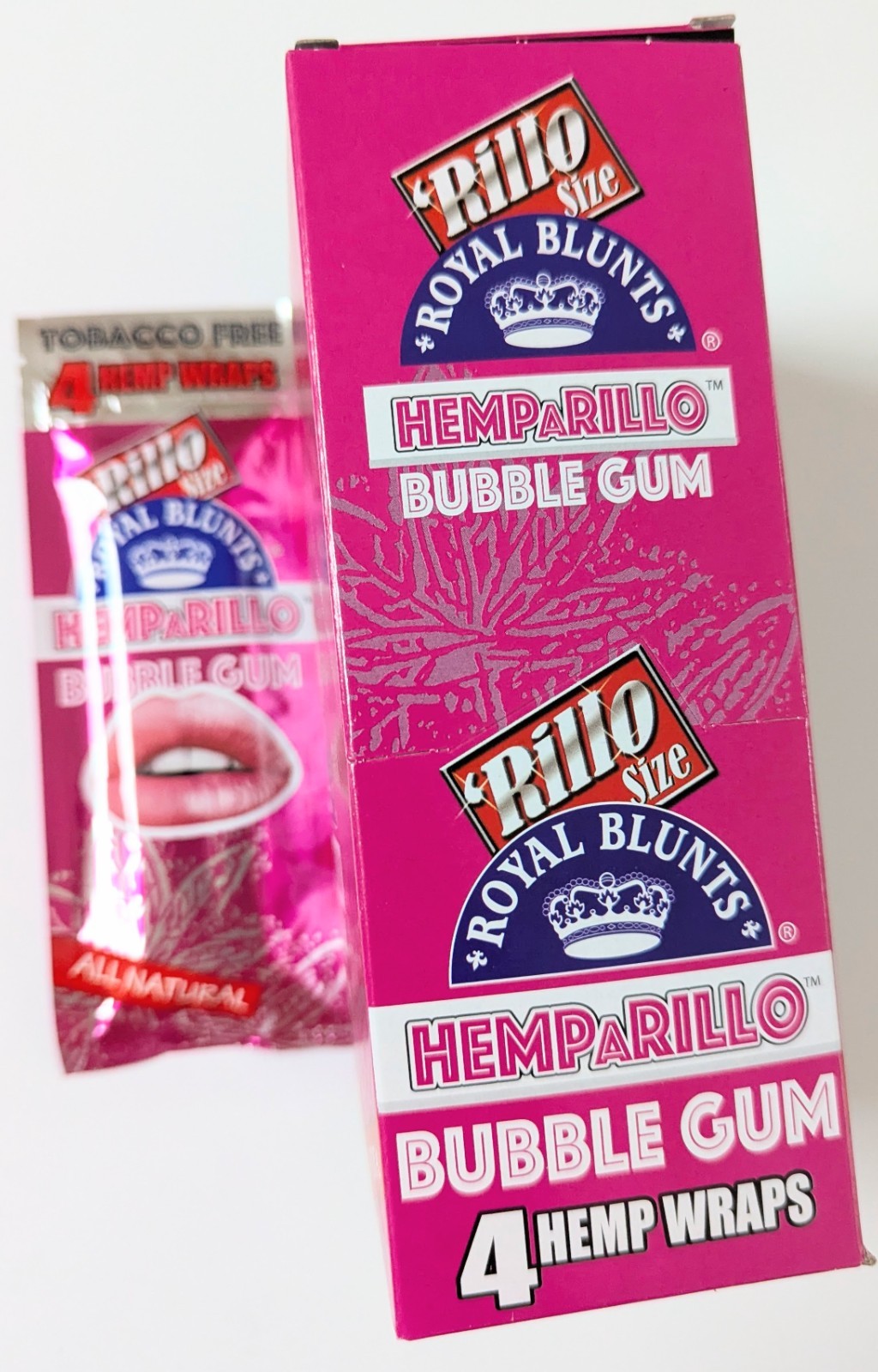 Hemparillo Bubblegum- Full Box of 15 Pouches