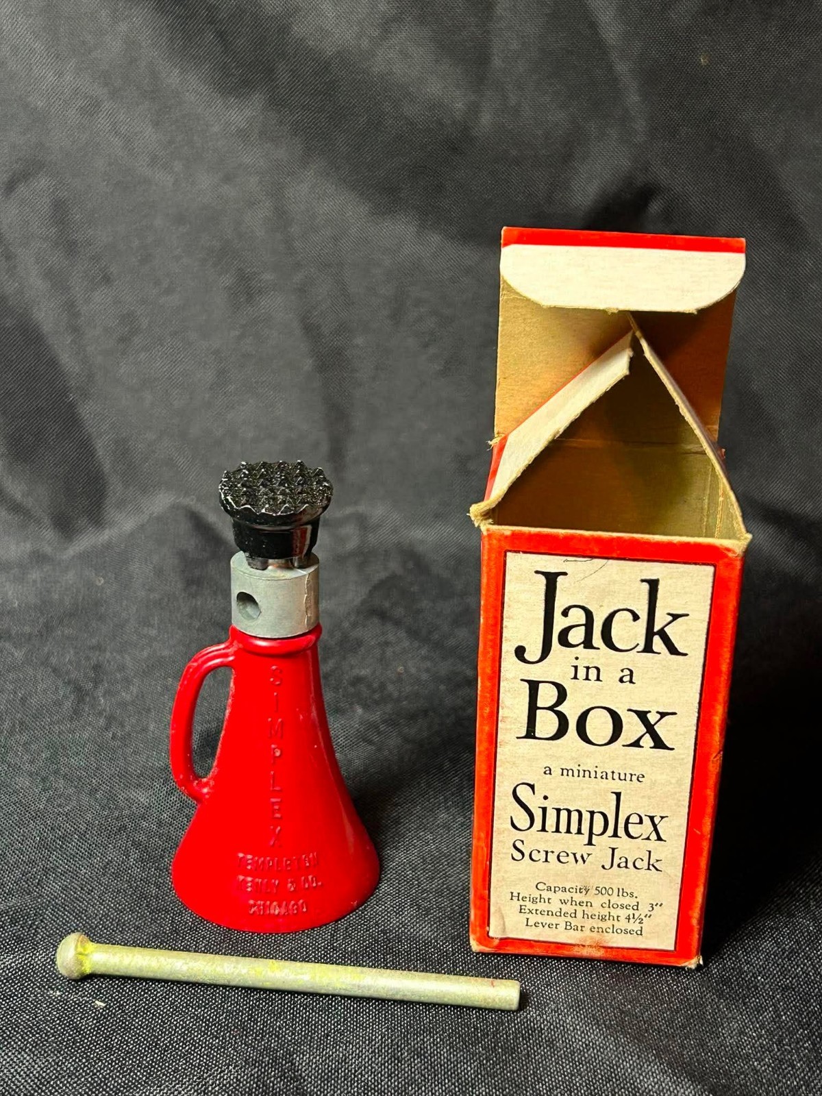 Simplex Jack In A Box Miniature Screw Jack