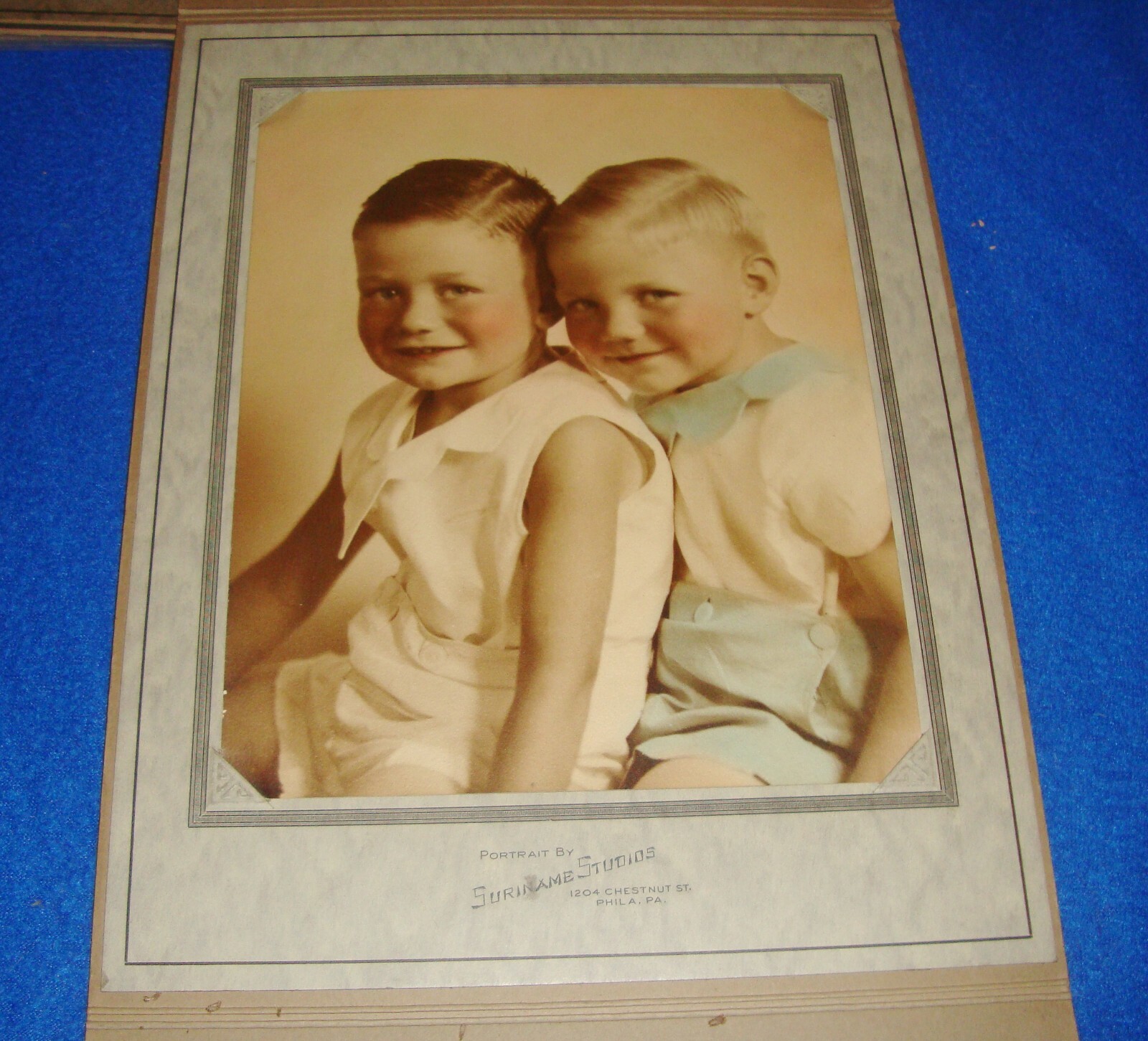 VINTAGE 1940's Children Photograph Philadelphia 