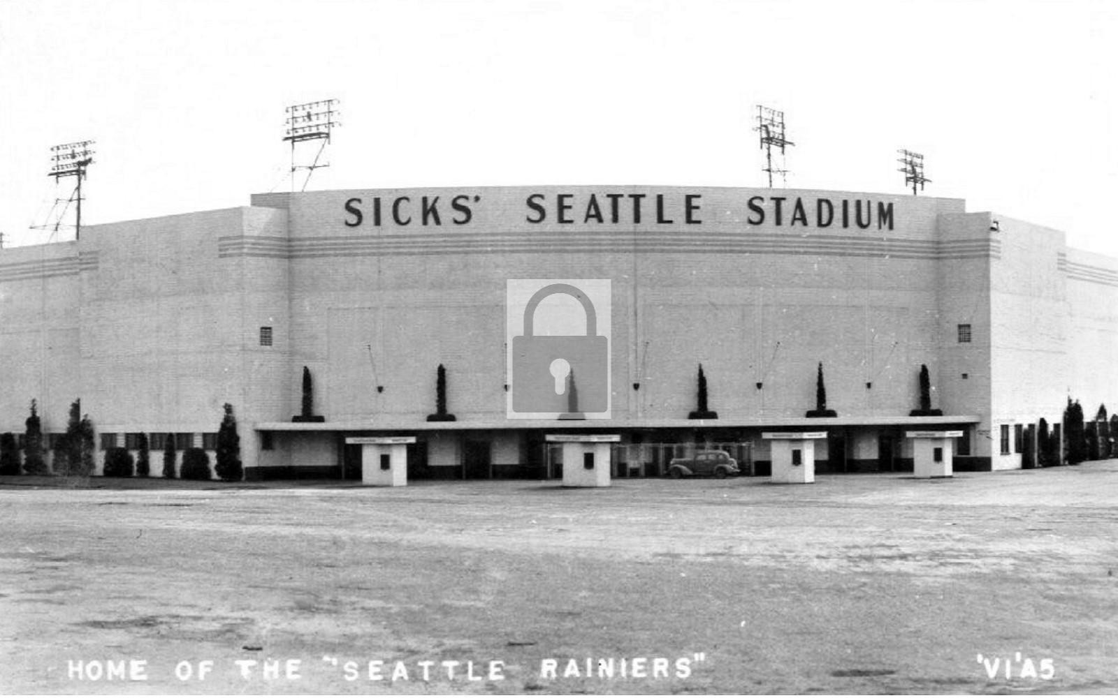 Sicks Seattle Rainiers Baseball Stadium Washington WA - Reprint