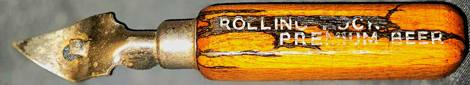 Vintage Rolling Rock Premium Beer Wooden Handle Bottle Opener Breweriana Vintage Rolling Rock Premium Beer Wooden Handle Bottle Opener Breweriana