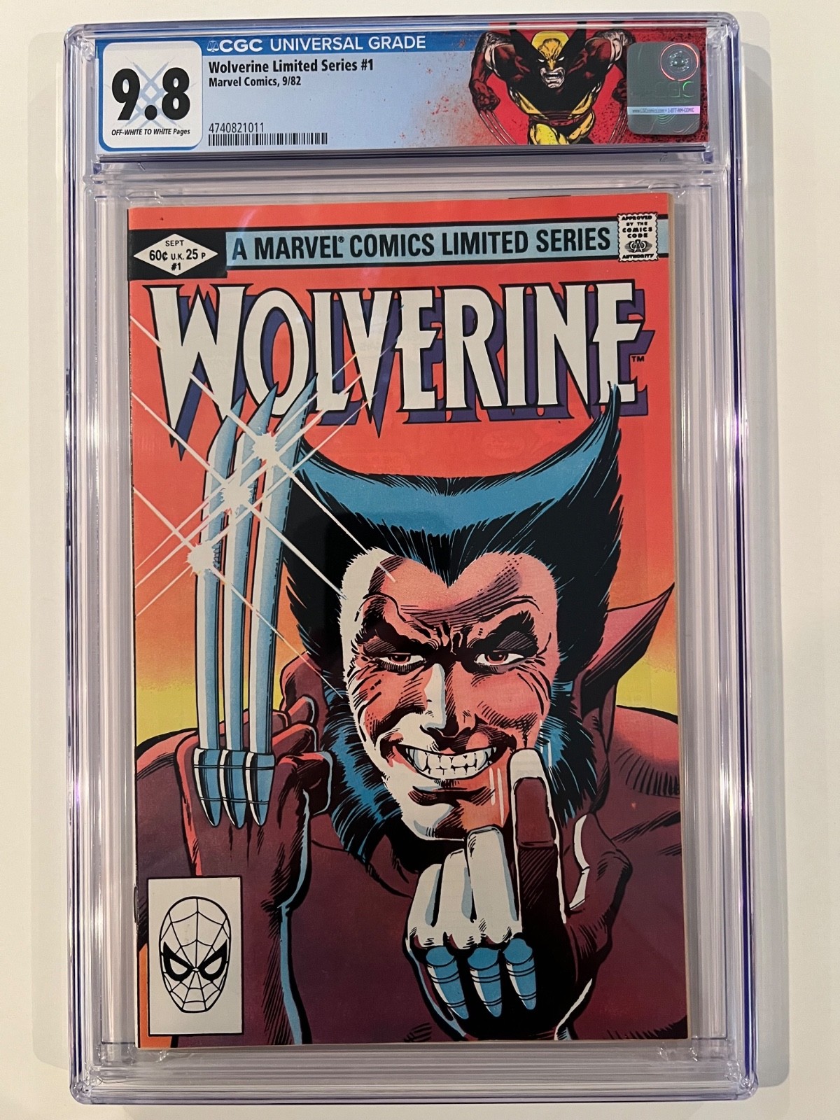 Wolverine Limited Series #1 CGC 9.8 Near Mint/Mint - Brand New Slab/Custom Label