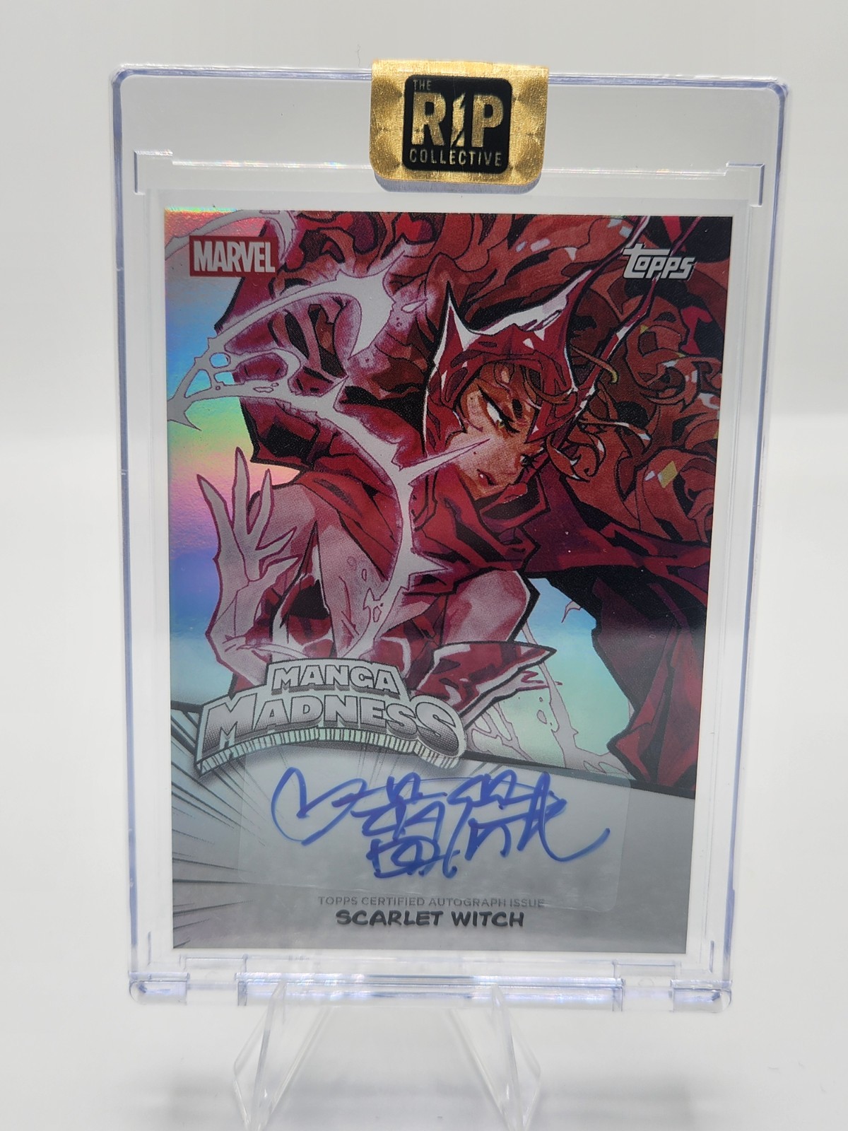 2026 Topps Marvel Neon Scarlet Witch -Manga Madness Auto - SSP
