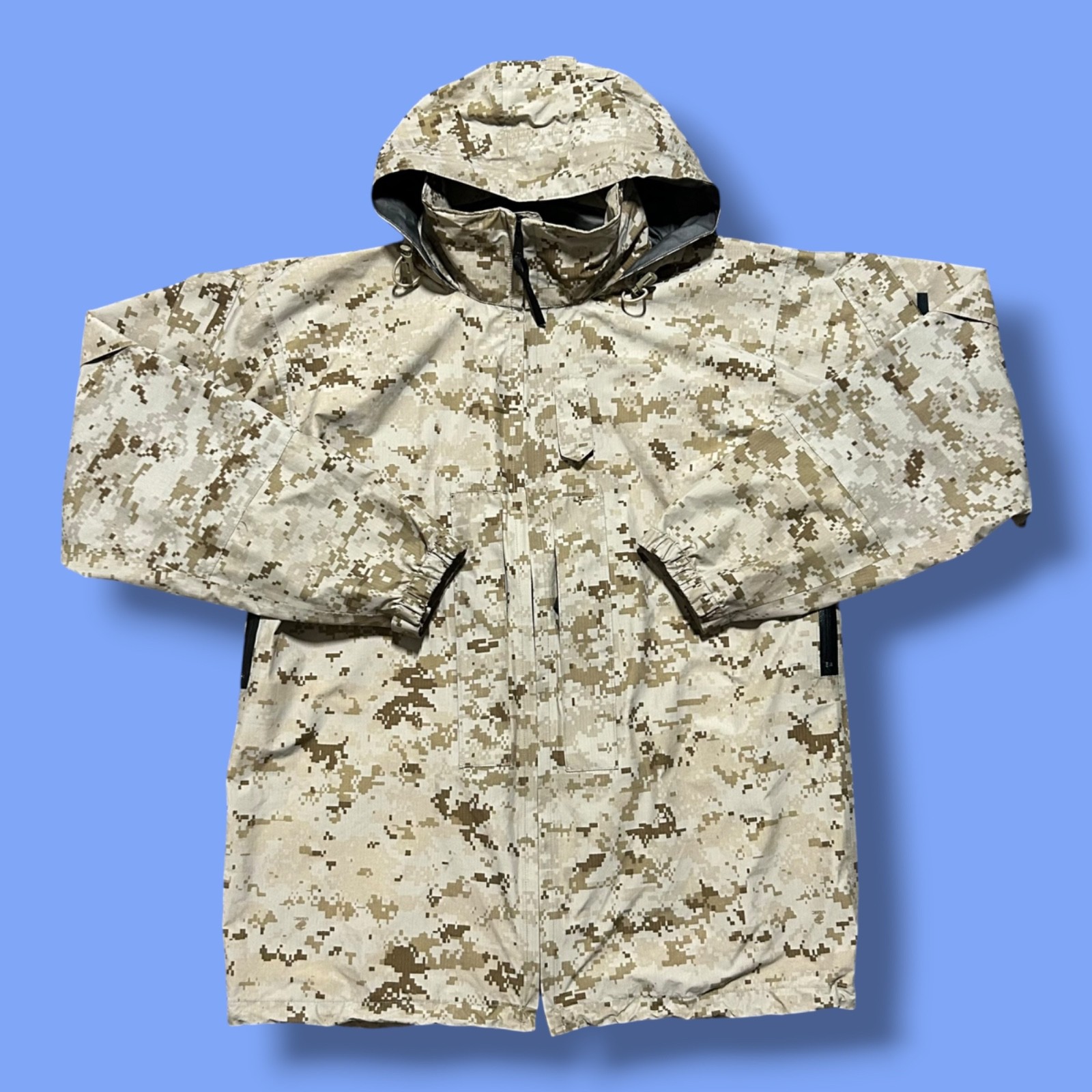 USMC Lightweight Exposure Goretex Jacket Desert MARPAT Medium Long Propper Camo