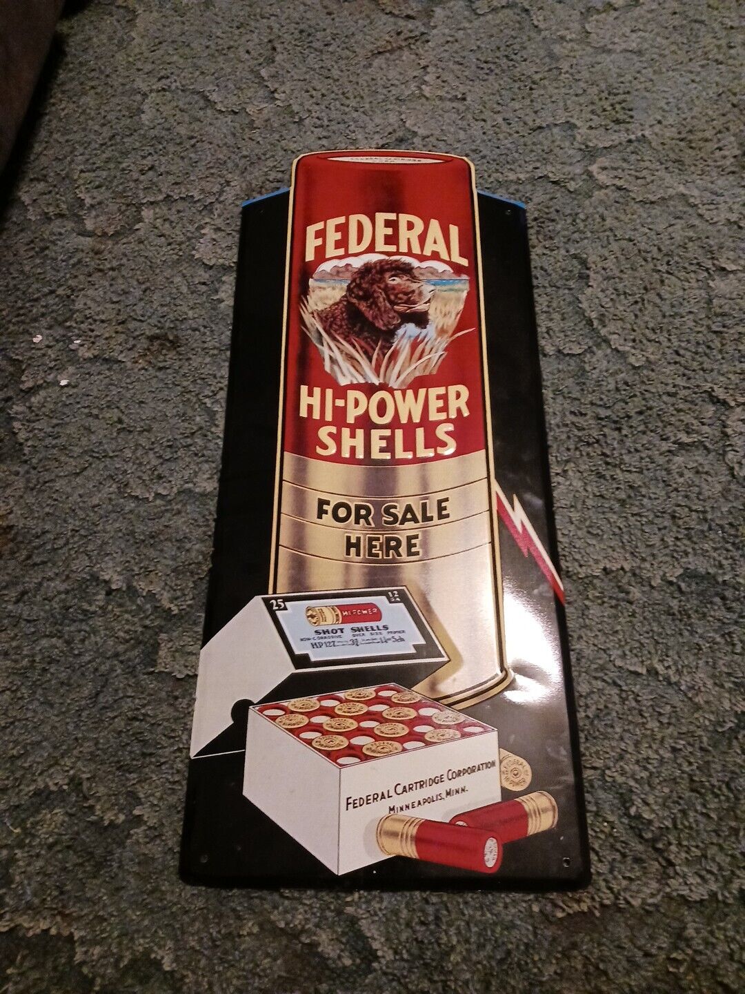 Vintage Federal High Power shell Sign