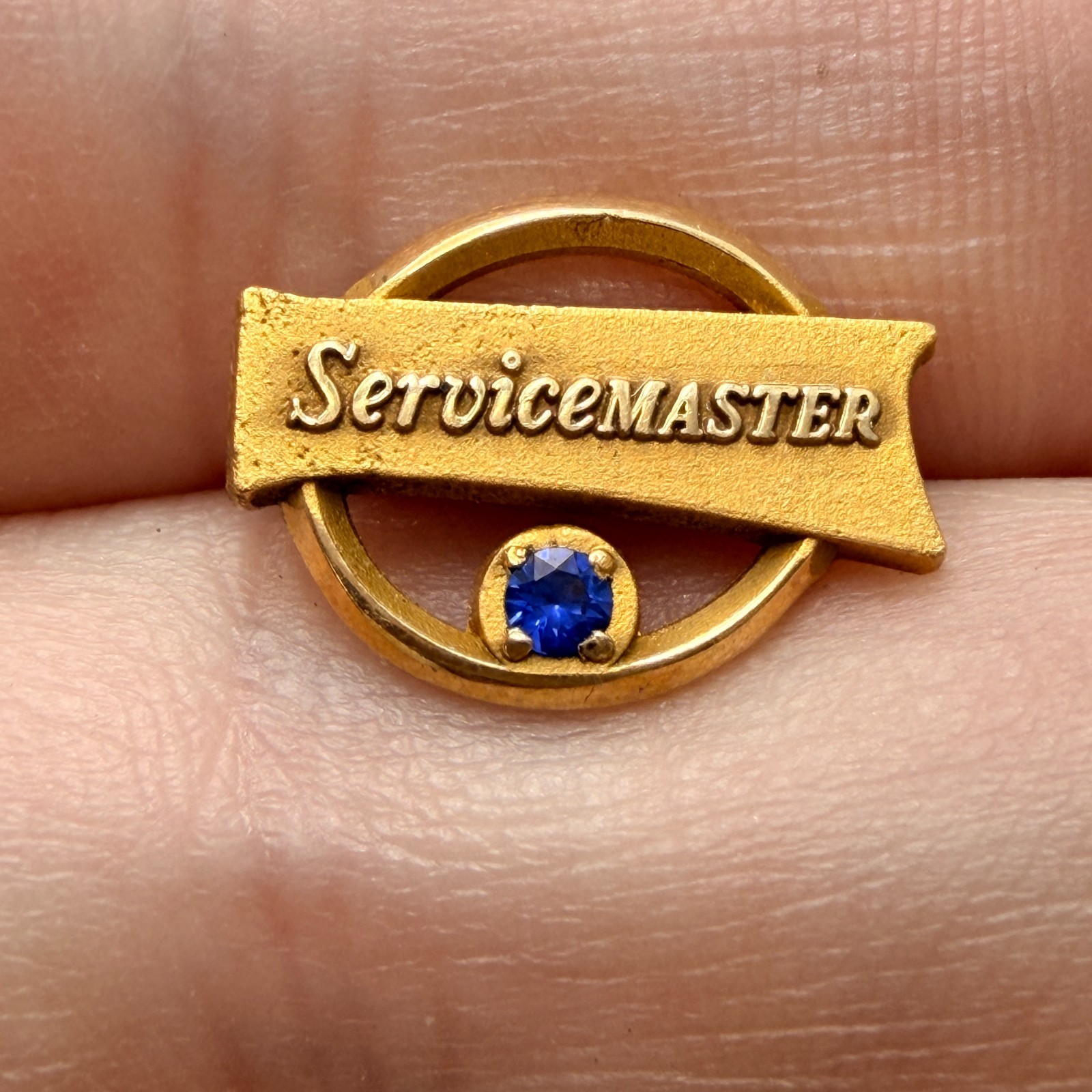 Rare 10k Gold ServiceMaster Employee Service Lapel Pin Corporate Award Vintage