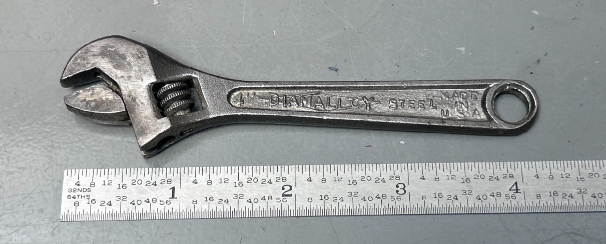 Vintage Diamalloy Diamond Calk Horseshoe USA 4” Adjustable Wrench Vintage Diamalloy Diamond Calk Horseshoe USA 4” Adjustable Wrench