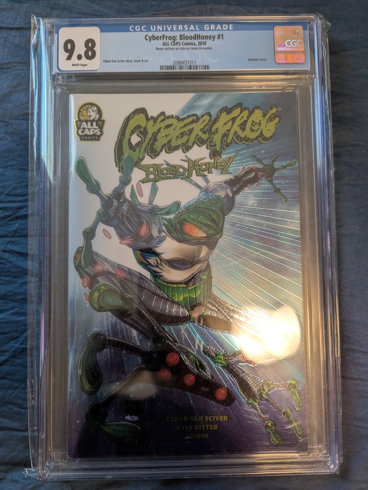 CyberFrog BloodHoney #1 2019 ALL CAPS Comics CGC 9.8 Ethan Van Sciver CyberFrog BloodHoney #1 2019 ALL CAPS Comics CGC 9.8 Ethan Van Sciver