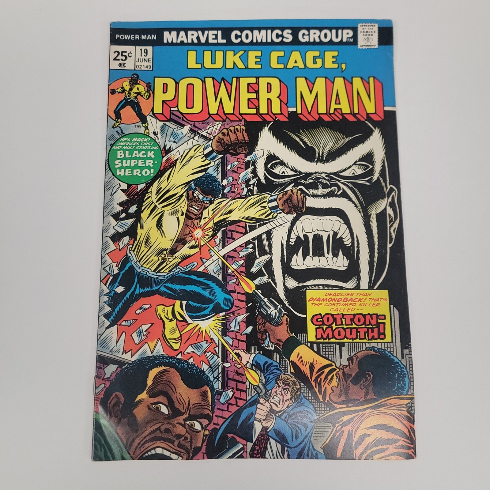 Luke Cage Power Man #19 Marvel Comics (1974) 1st Cottonmouth MVS Sif Intact
