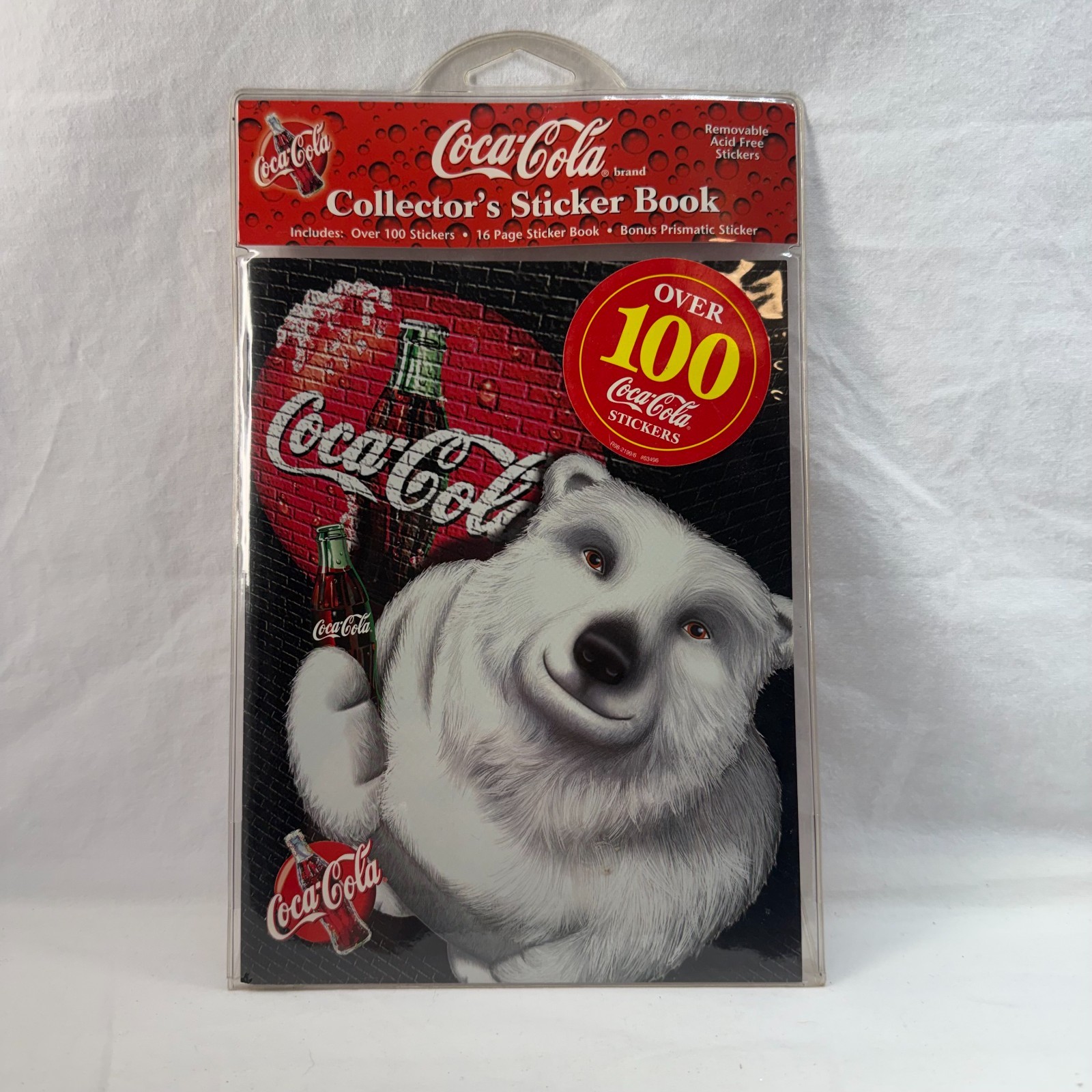 Vintage 1998 Coca-Cola Polar Bear Collector's Sticker Book