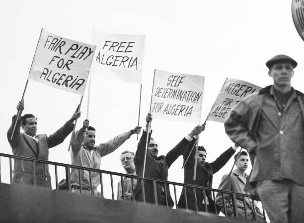 CanadaToronto Group Of Men Protesting Against French Handling Of A- Old Photo CanadaToronto Group Of Men Protesting Against French Handling Of A- Old Photo