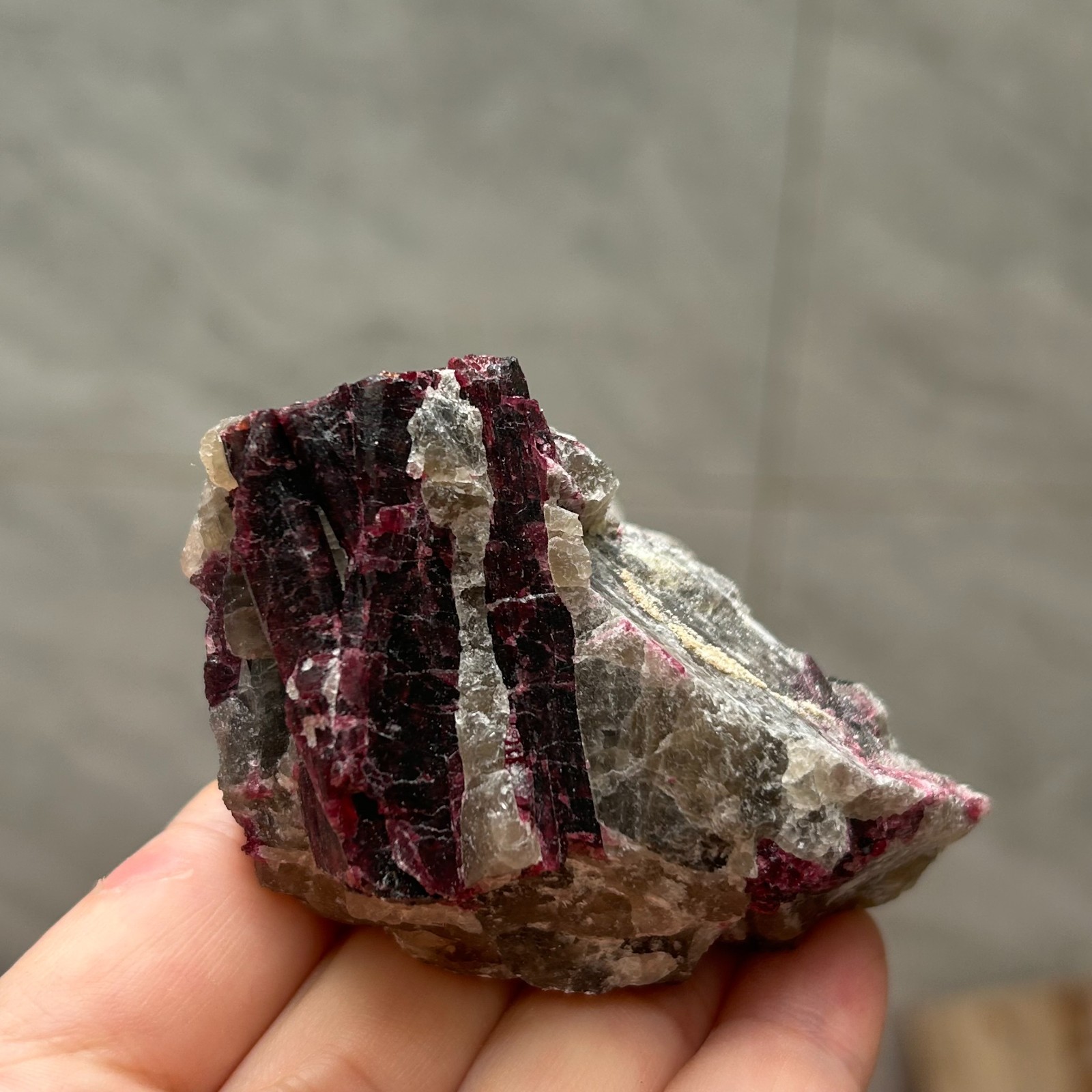 192g Natural Red Tourmaline Crystal Cluster Rough Gem Mineral Specimen