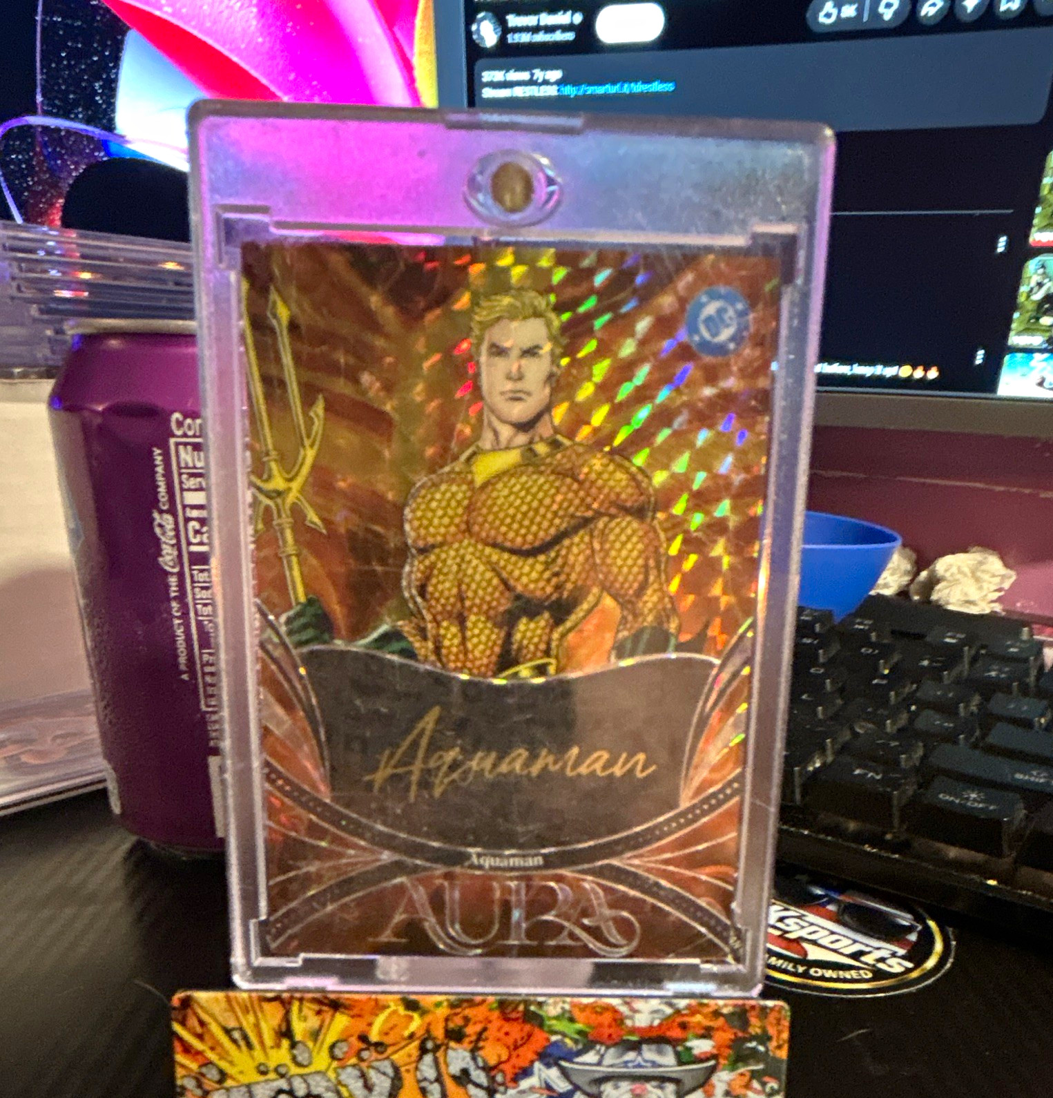 Kakawow 2025 Aura DC Aquaman Script Art Insert ADC-SO-06 Serial #64/75