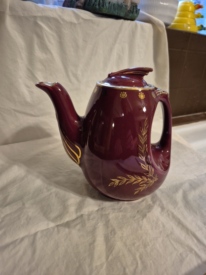 Vintage Hall China Windshield Style 6 Cup Teapot with Lid Exc. Condition