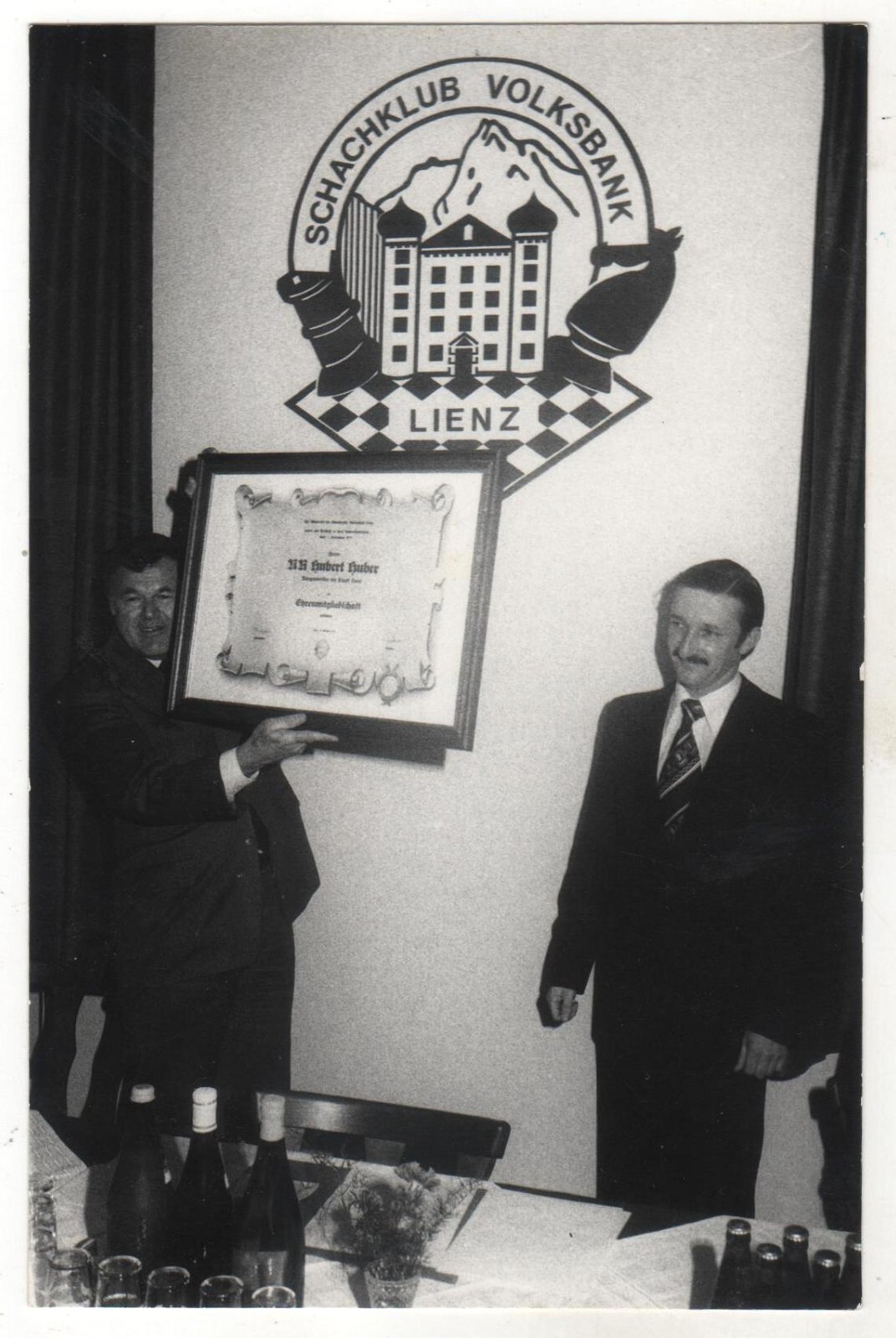 Chess club Famous chess player. Winners ART OLD Photo card Germany
