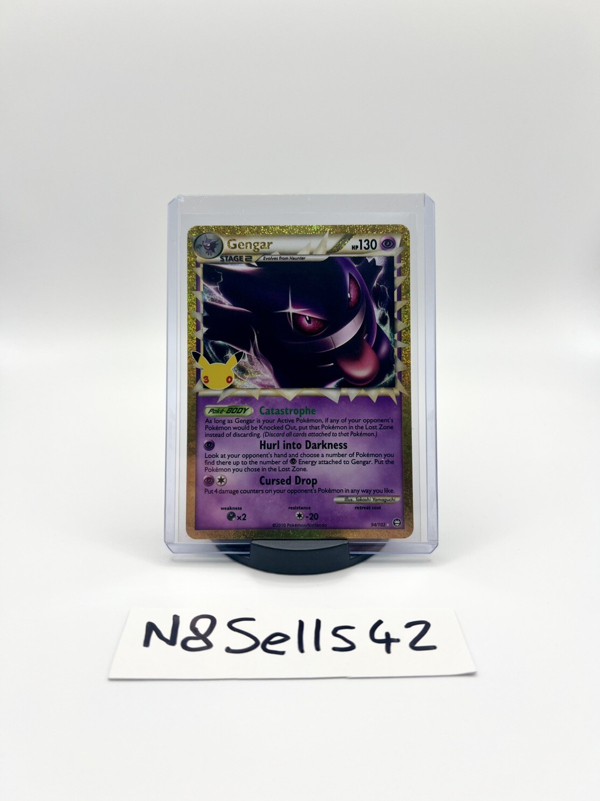 Gengar Prime 94/102 30th Celebration Holo Ultra Rare Stage 2 English 2026 NM PF