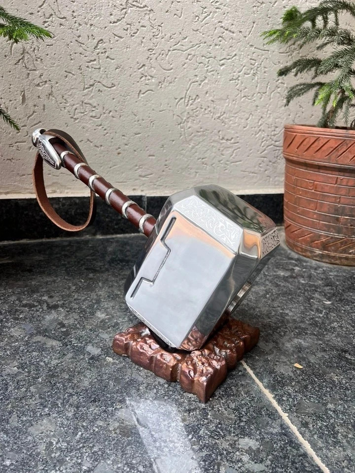 Thor’s Mjolnir Cosplay Hammer | Heavy Metal Marvel Replica for Fans & Collectors