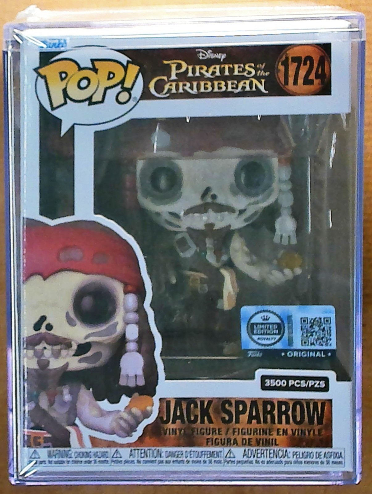 FUNKO POP PIRATES OF THE CARIBBEAN JACK SPARROW SKELETON LTD 3500
