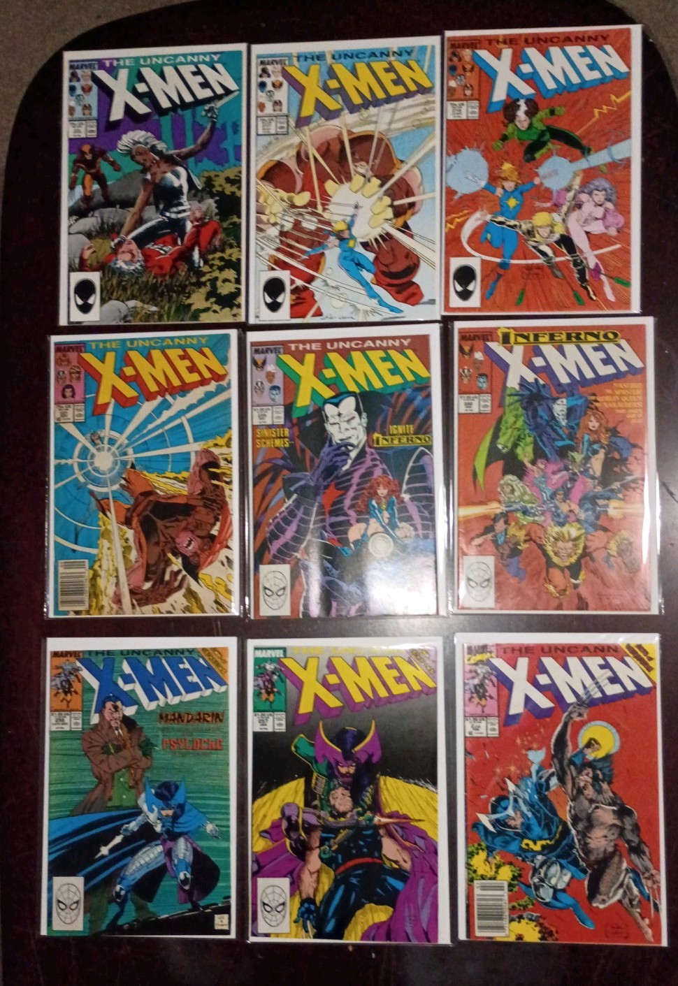 X-Men 216,217,218,221,239,240,256,257,258 1st App Mr. Sinister 1st App Psylock
