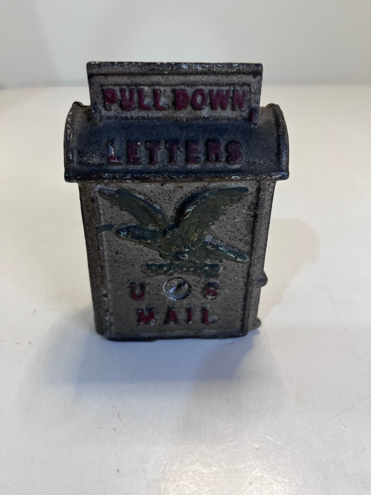 Kenton -Cast Iron Mail Box with Eagle-COIN Bank