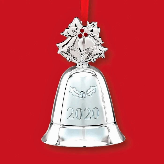 Lenox Kirk Stieff MUSICAL Ornament Plays Jingle Bells Silver Plated NIB 2020