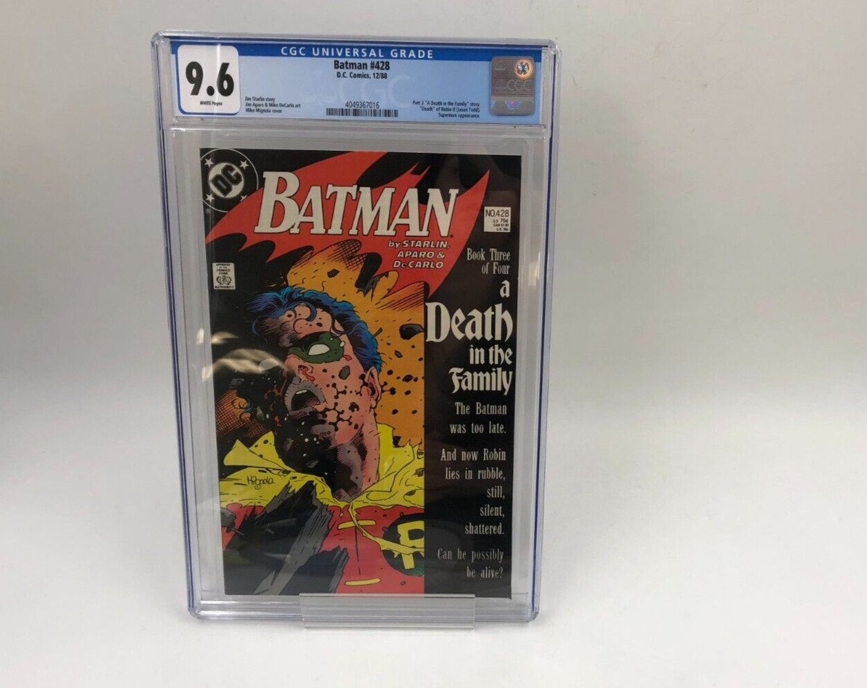 Batman #428 CGC 9.6 Death In The Family Part 3 DC Comics 1988