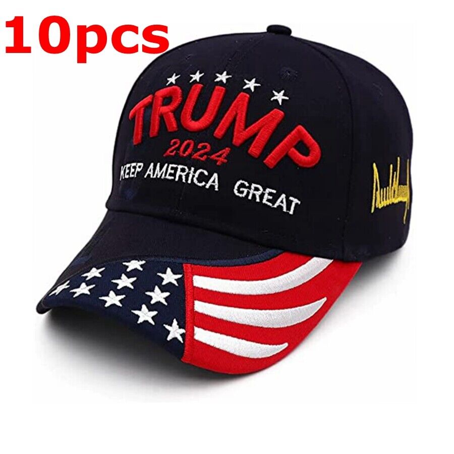 10x Donald Trump Hat Keep America Great Again 2024 Campaign Republican Cap