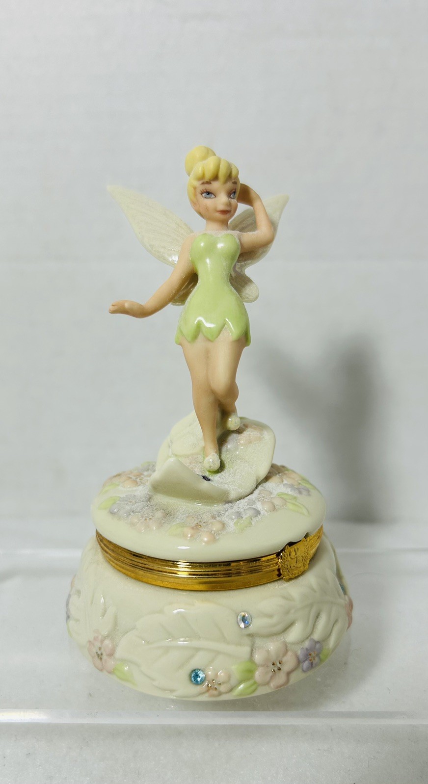 Lenox Tinkerbell Disney figure Anniversary Treasure Box Limited Edition PeterPan