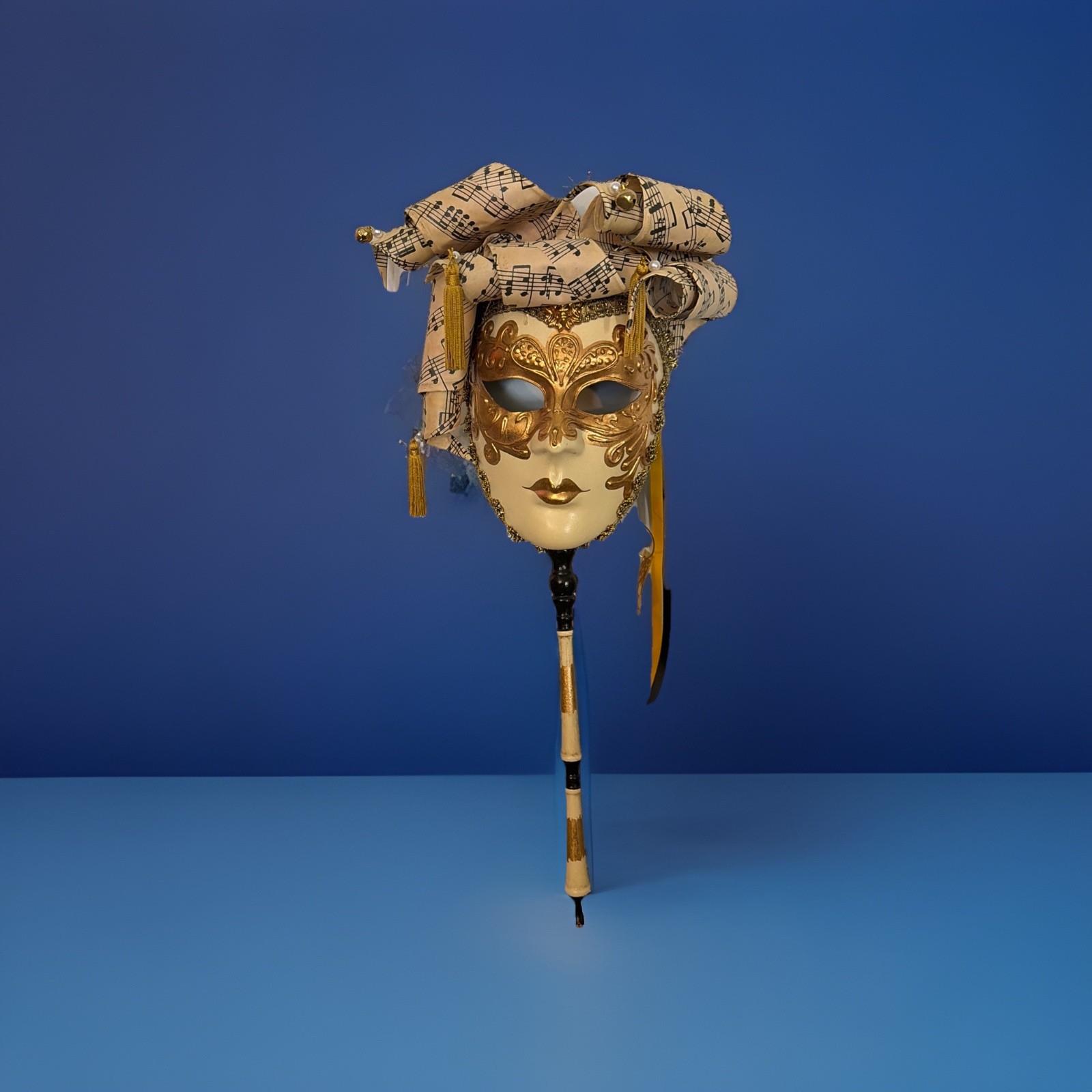 Authentic Otto Bassano Masquerade Mask Handcrafted In Venice Italy. Beautiful