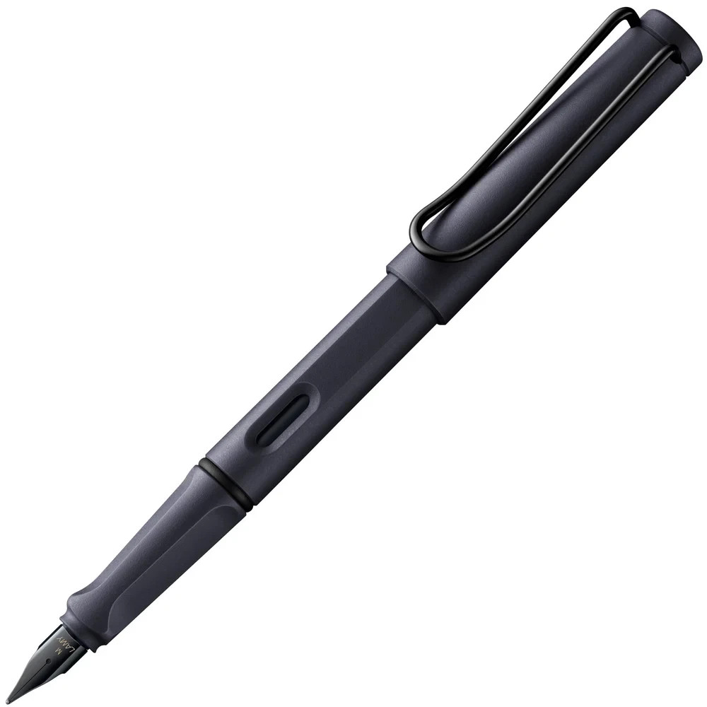 Lamy Safari Steel Black Fountain Pen Broad New In Box Lamy Safari Steel Black Fountain Pen Broad New In Box