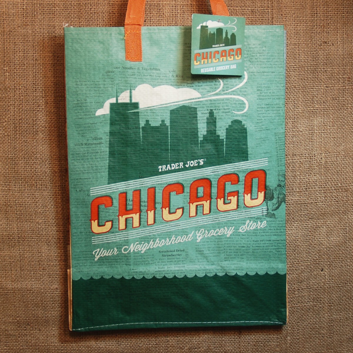 Trader Joe's Mystery Bag STATE of ILLINOIS Reuse NEW Unopened SHIPS 24 hrs