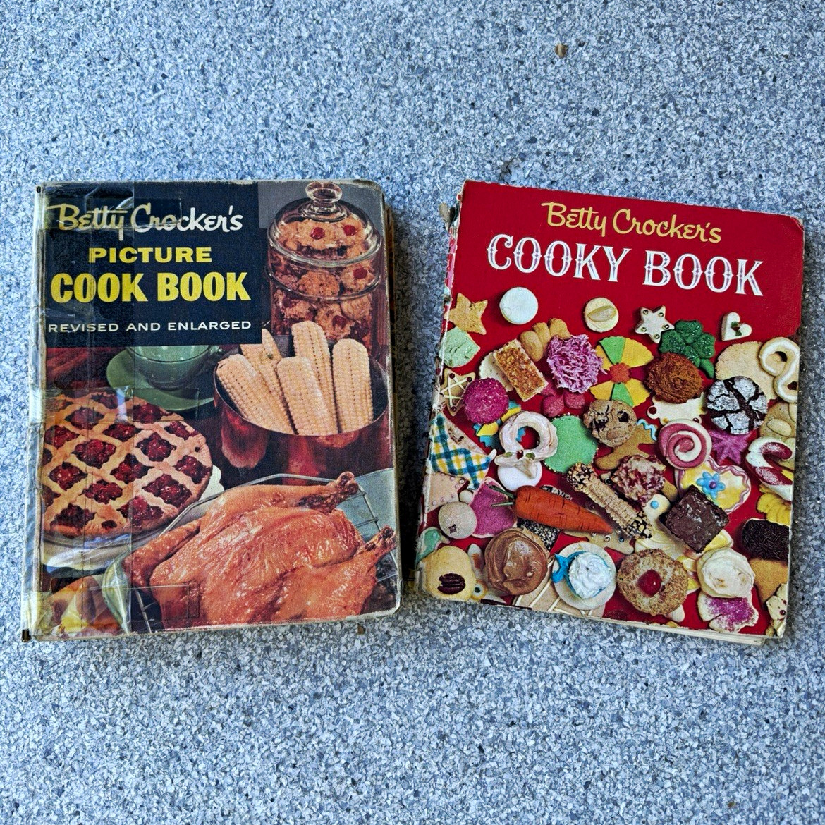 Vintage Betty Crocker Cookbooks 1956 Picture Cook Book & 1963 Cooky Book FirstEd