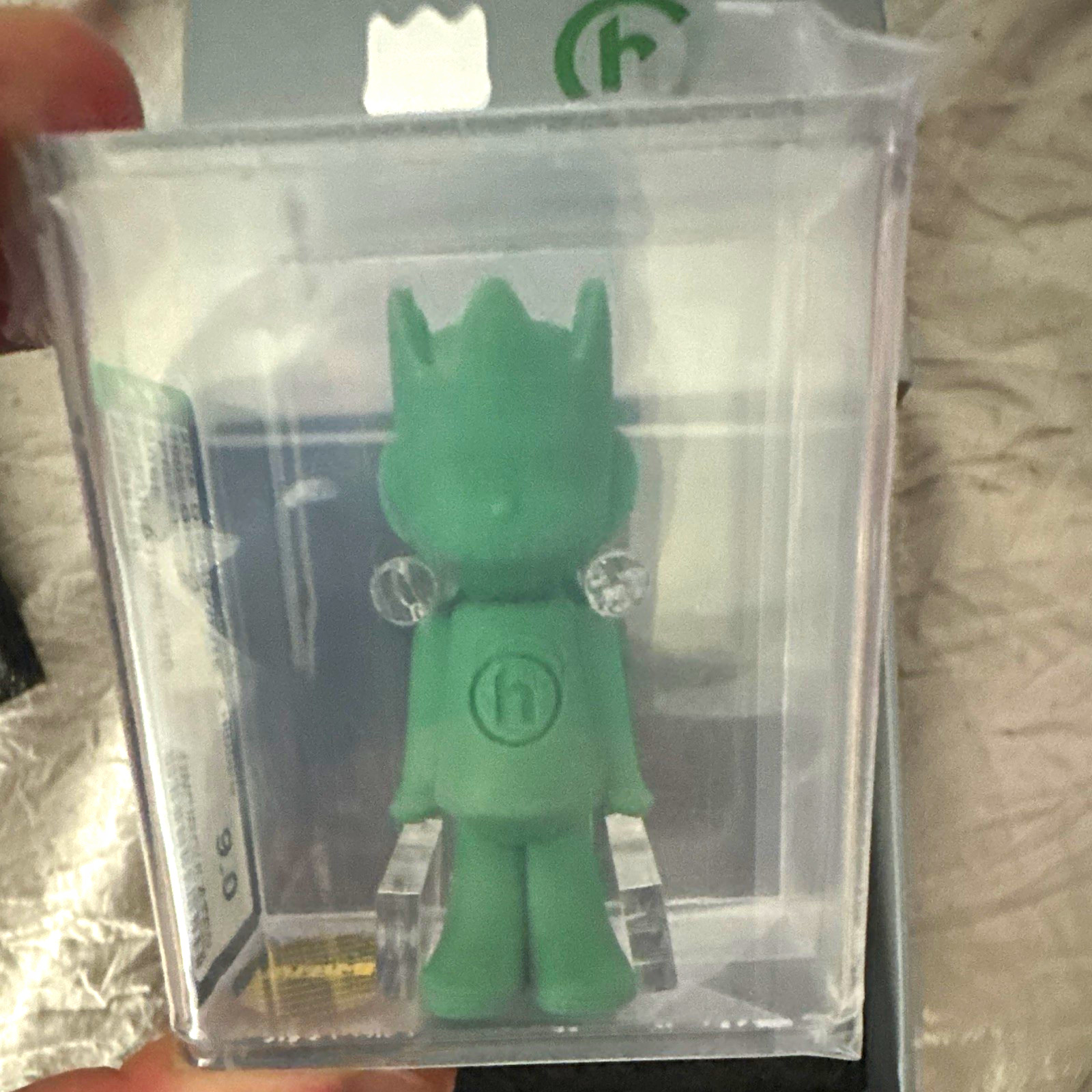 HIDDEN x Ghostwrite 100% GHOST Present Green Figure AFA Graded 9.0 #100
