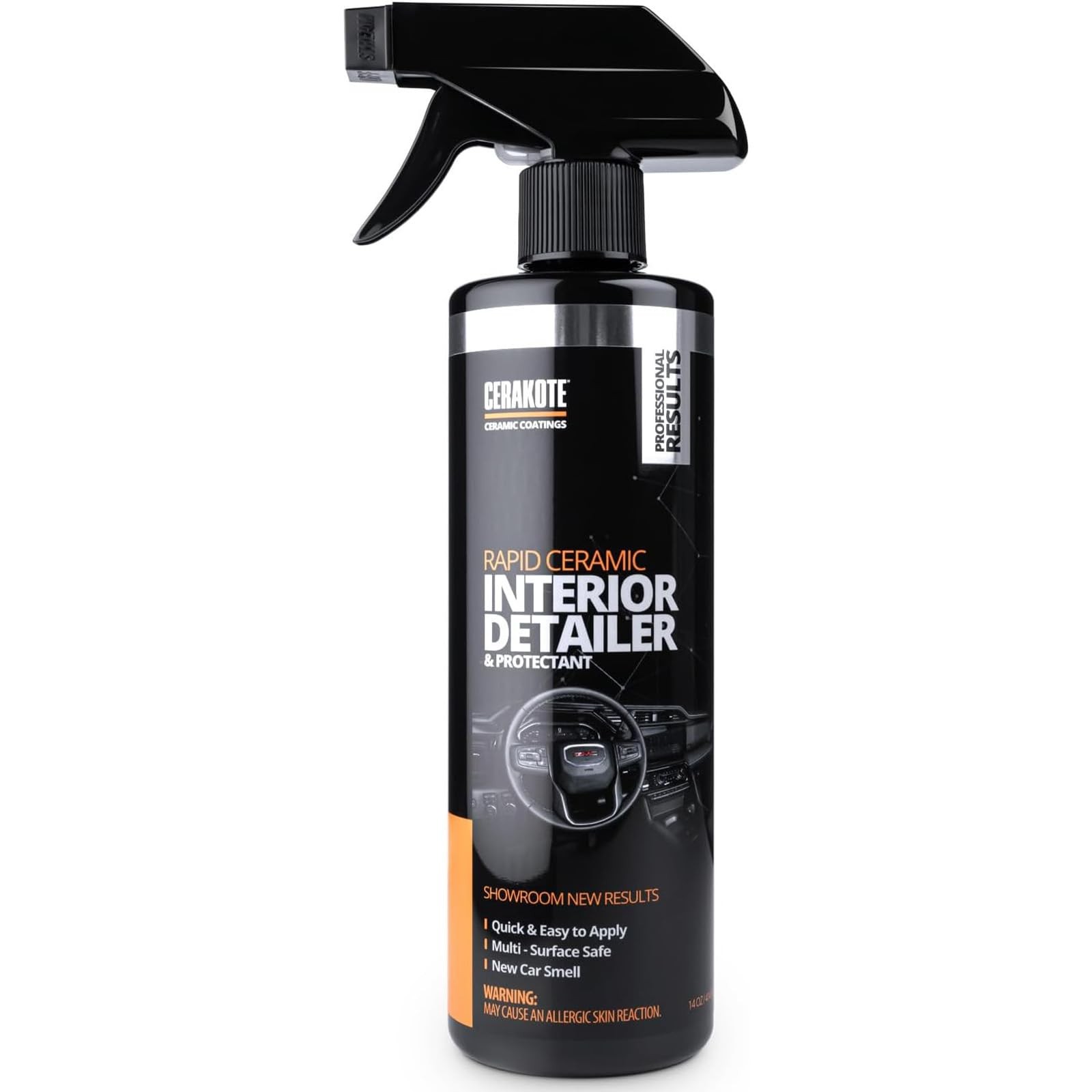 CERAKOTE Rapid Ceramic Car Interior Detailer Protectant Spray 14 fl oz UV