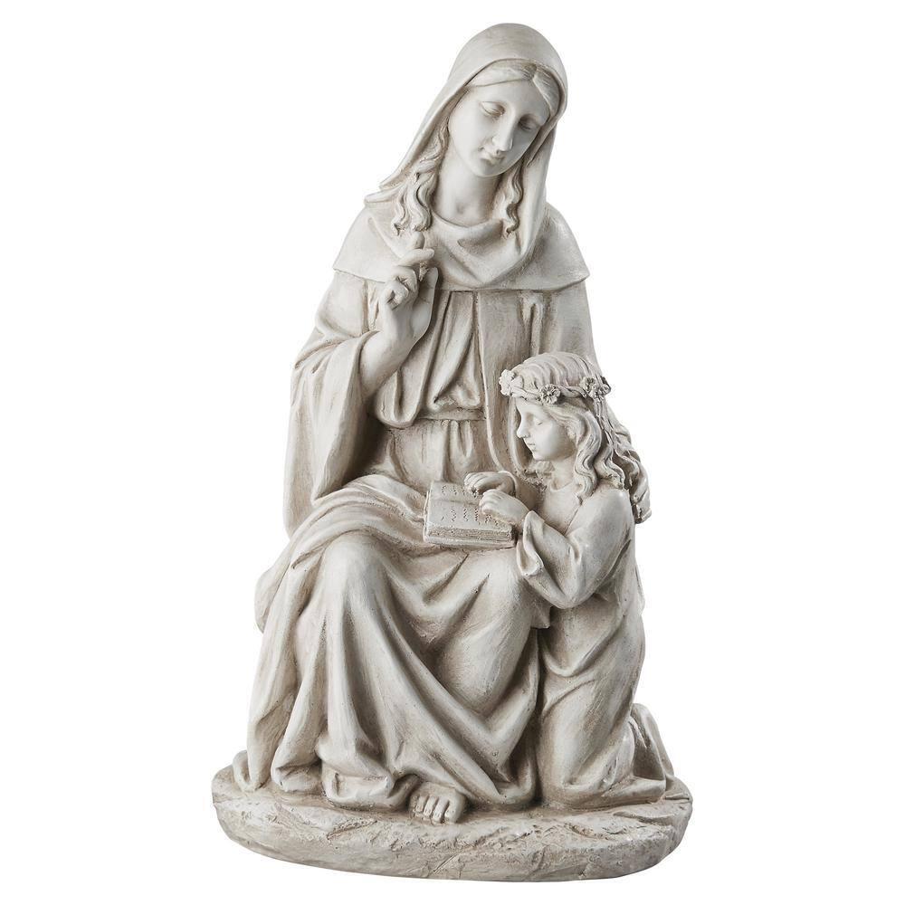 Design Toscano St. Anne with the Young Mary Mother of Jesus Statue 23.5\