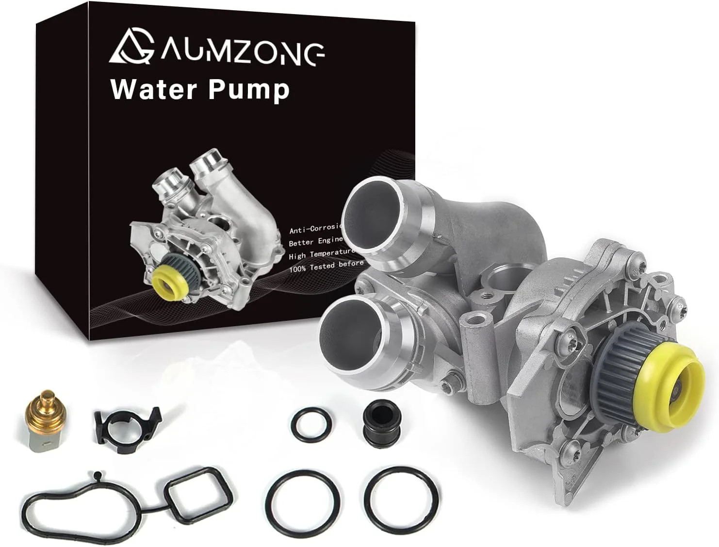 Electric Engine Water Pump Assembly Compatible with 2008-2016 Audi A3 A4 A5 A6 Q