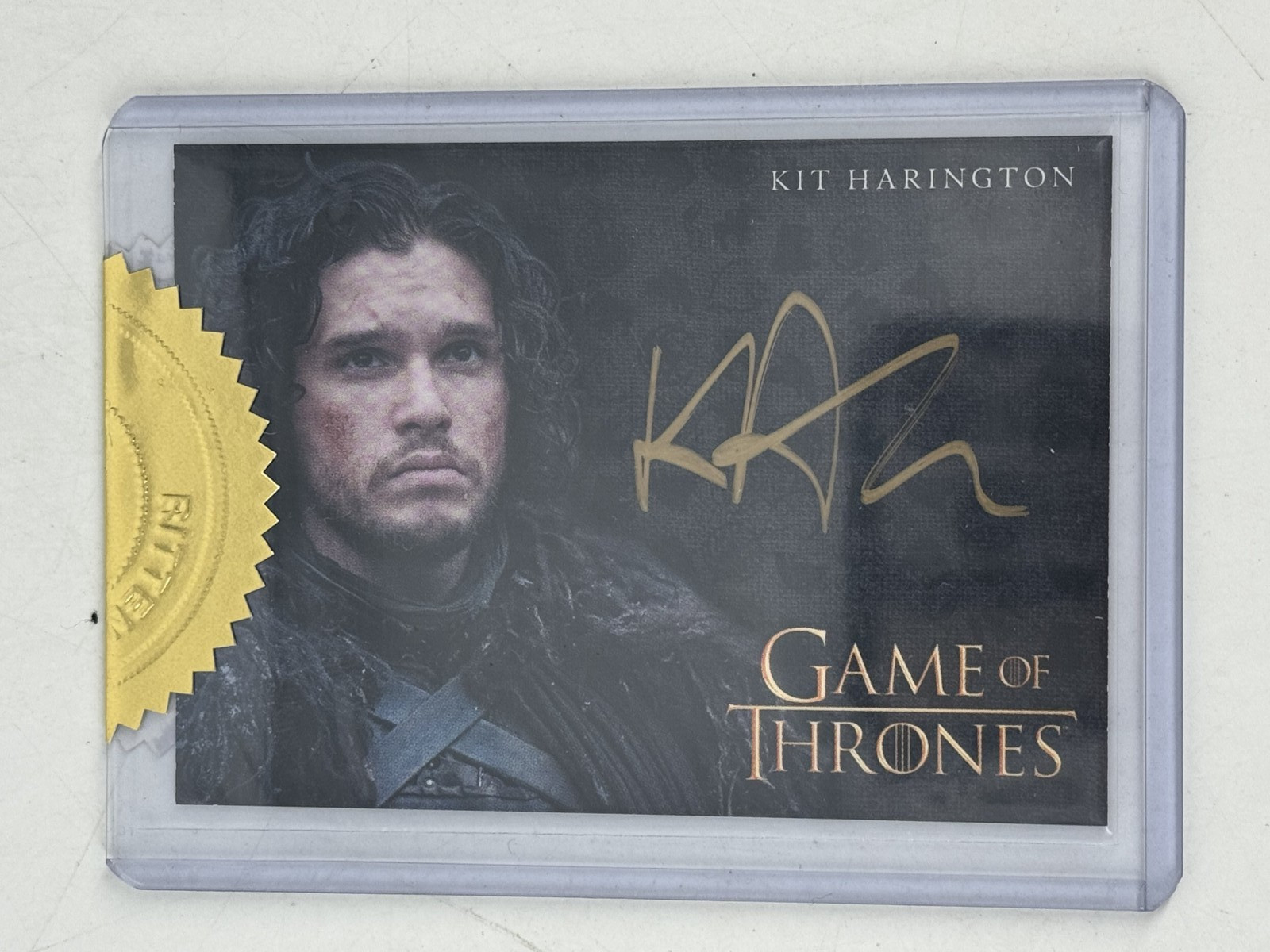 Kit Harington Jon Snow Signed Auto Gold Rittenhouse Sealed 2014 Game Of Thrones