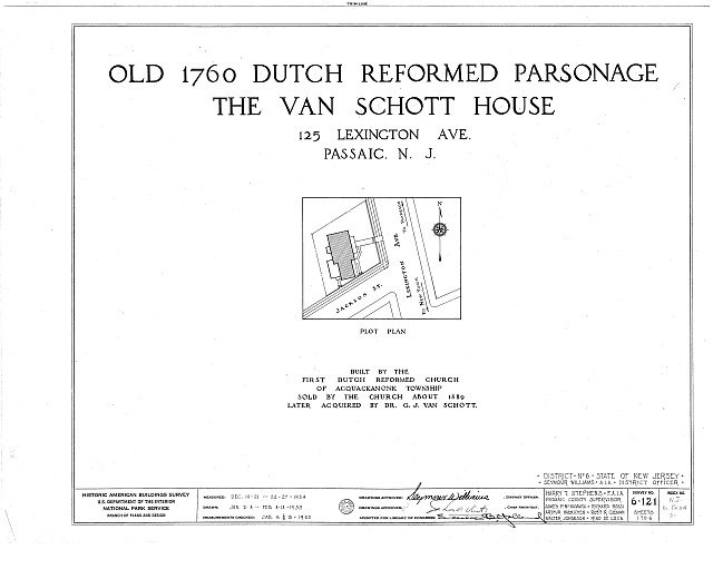 Passaic New Jersey Van Schott House 1760 Dutch Reformed Parsonage 1900s