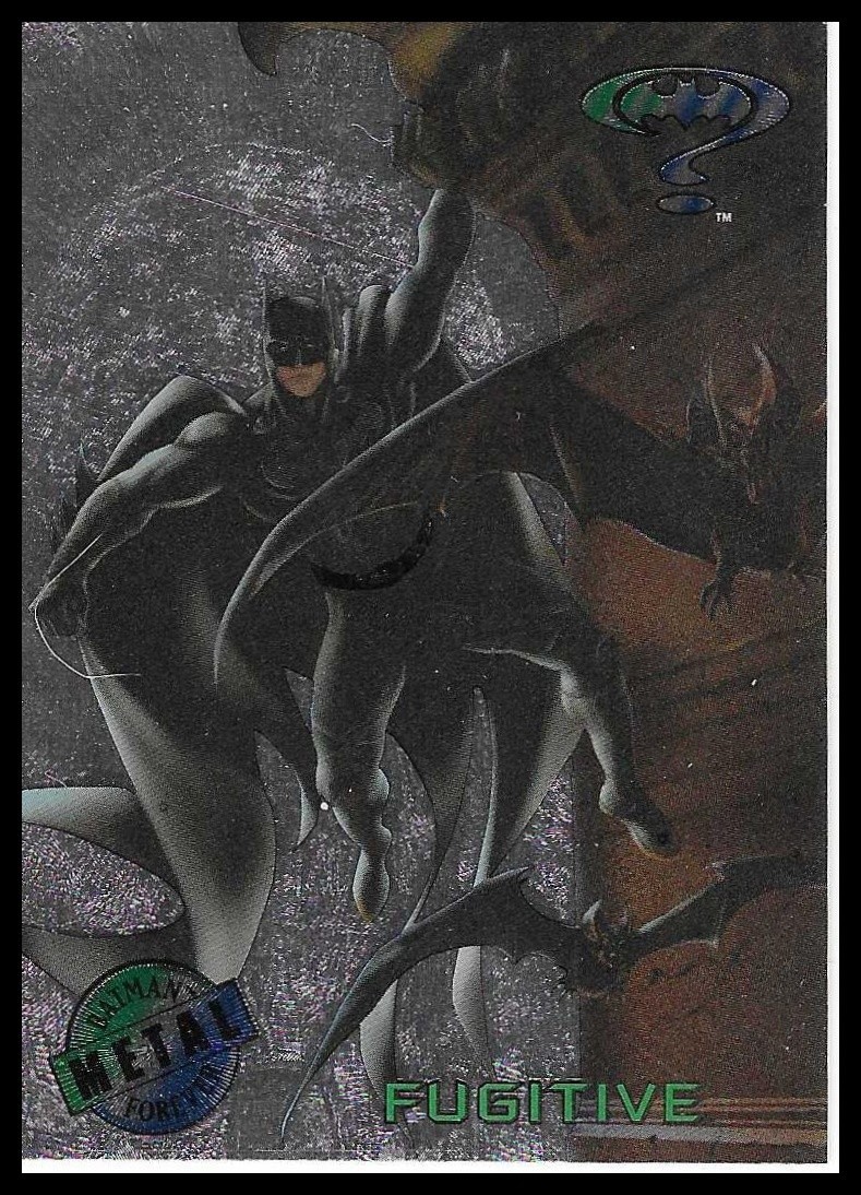 1995 Fleer Metal Batman Forever Silver Flasher Fugitive Card #43