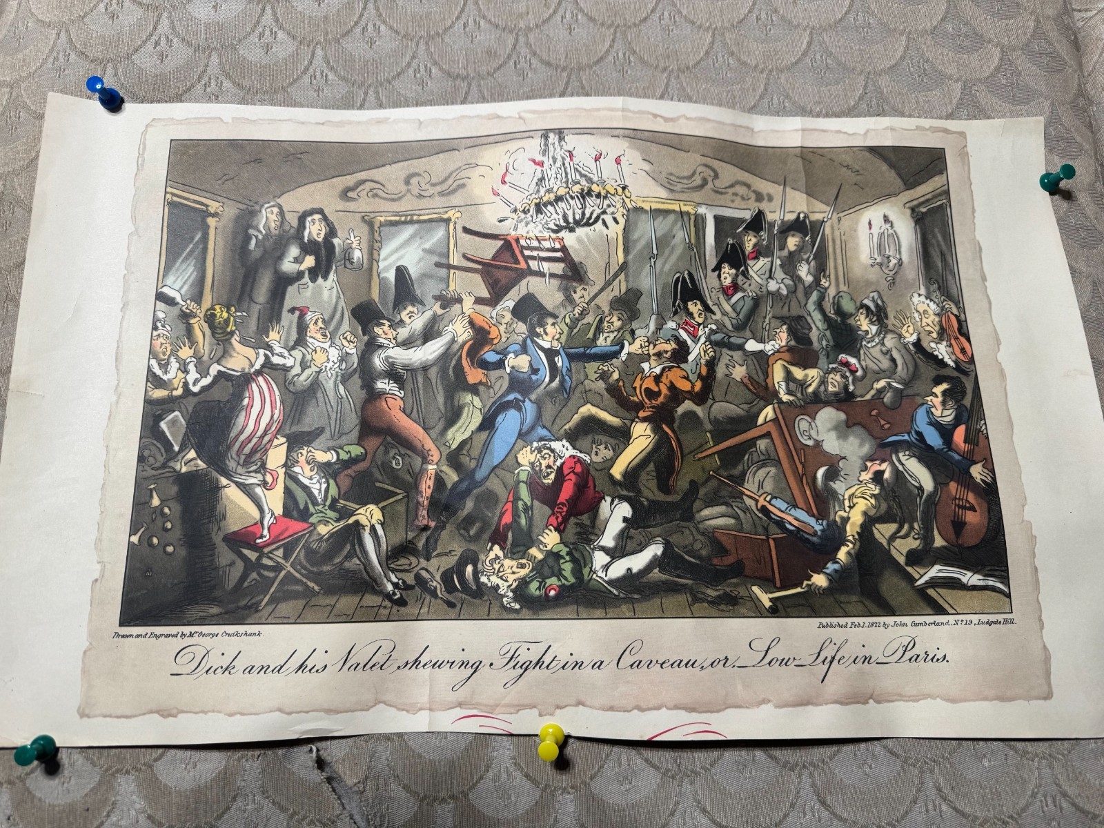 Antique 1852 George Cruikshank \