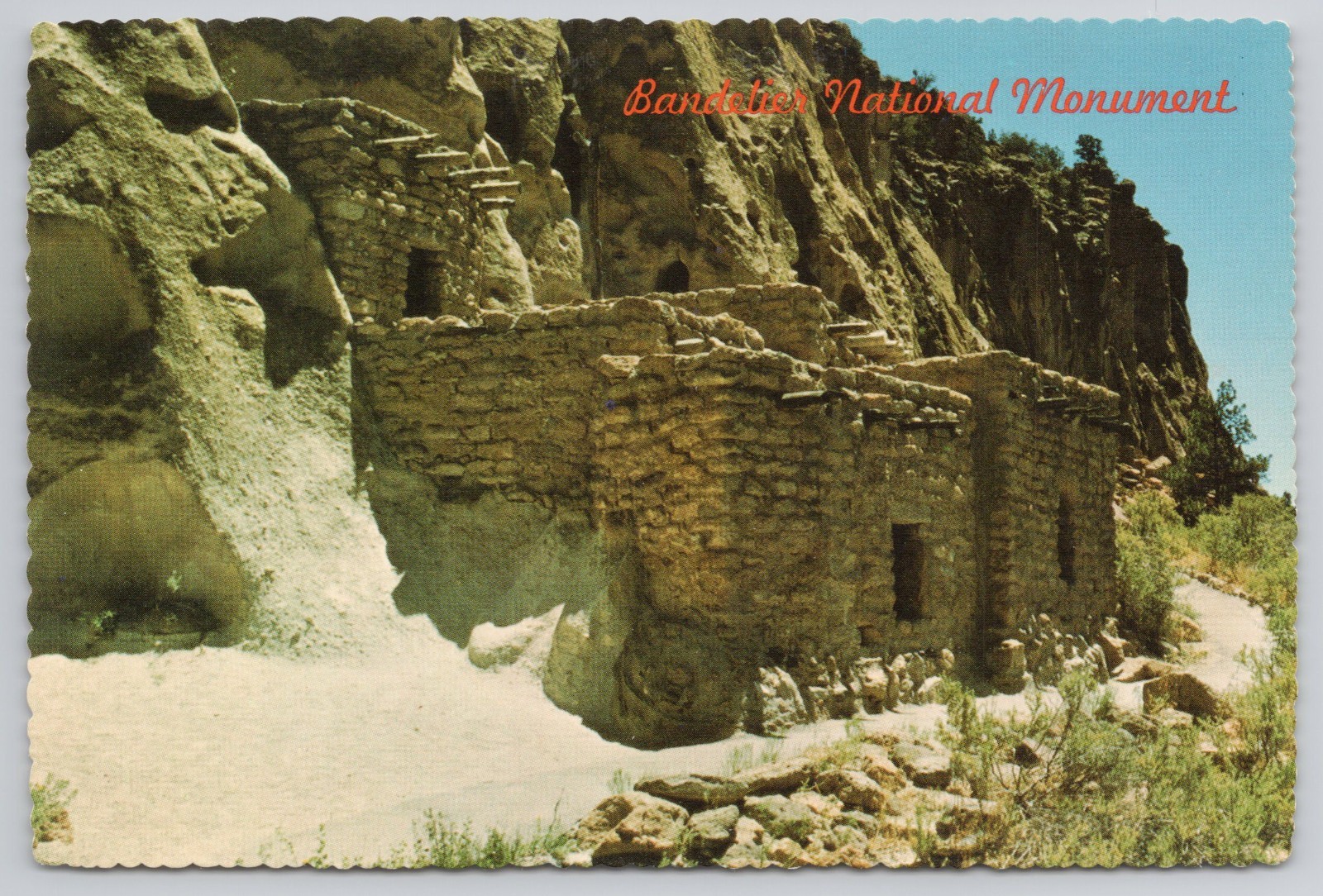 Talus House Frijoles Canyon Bandelier National Monument New Mexico Postcard