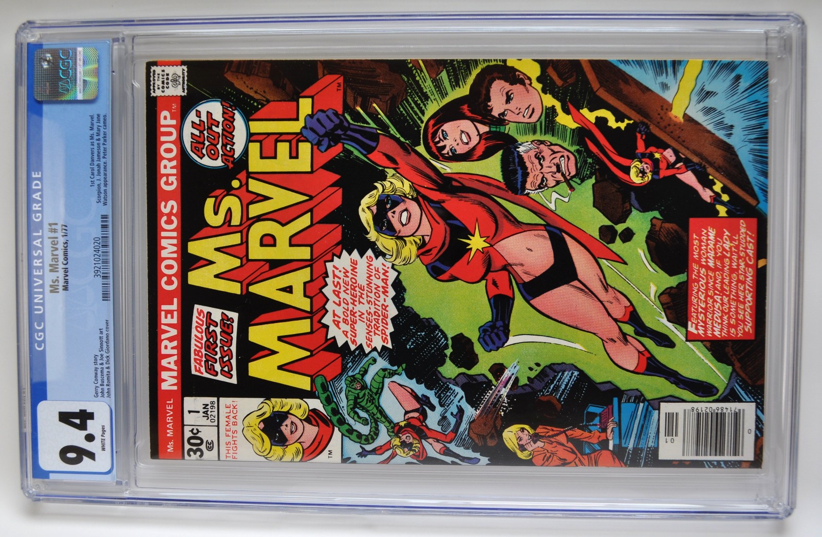 Ms. Marvel #1,  CGC 9.4,  \