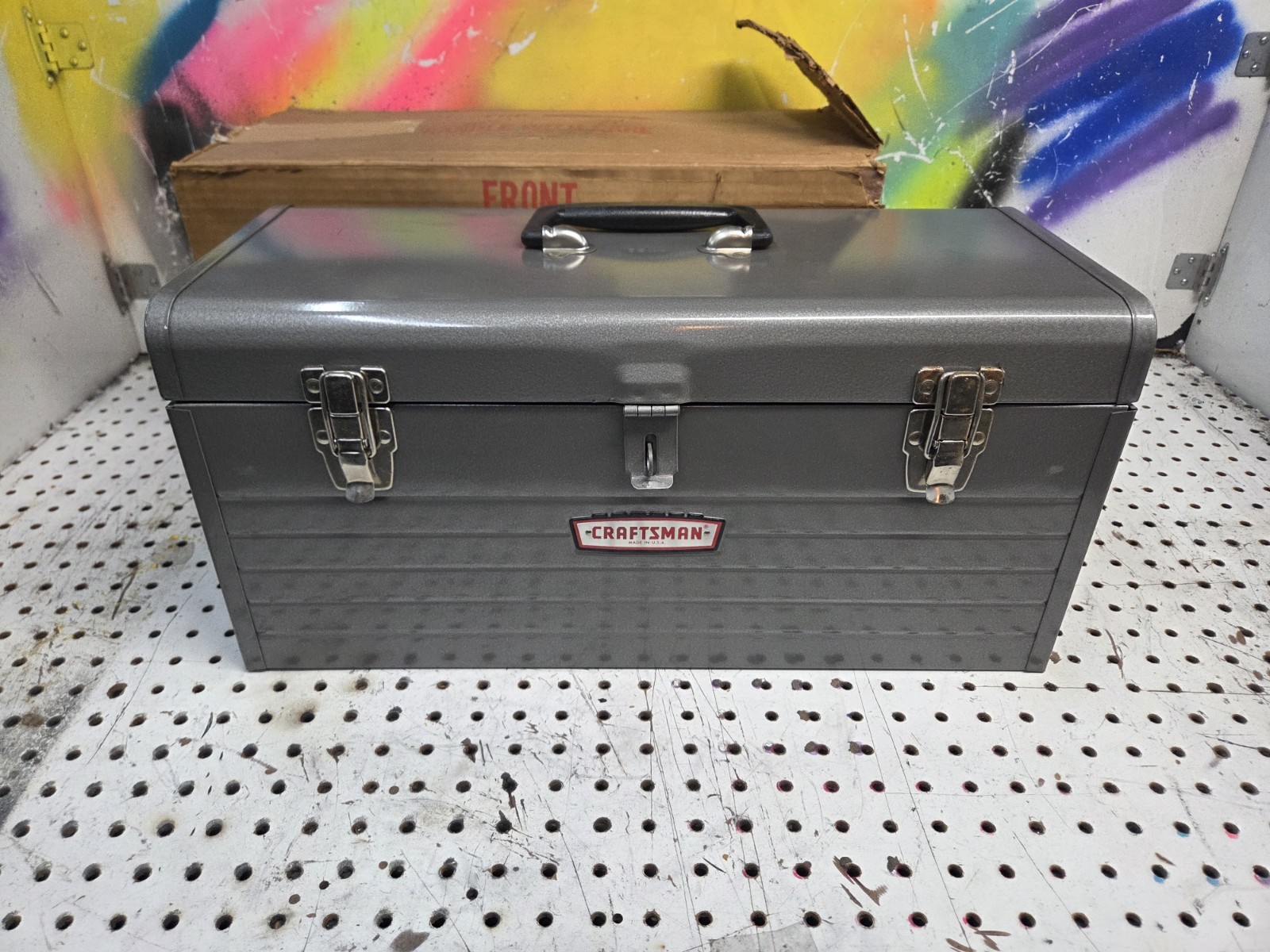 NOS Vintage Sears Craftsman USA Tool Box Chest 6512c All Metal 1970's
