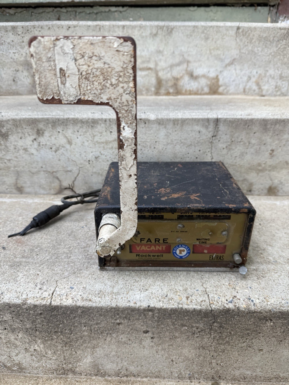 Vintage Taxi Cab Meter Rockwell Mfg Co Old Fare Box Corp Vintage Taxi Cab Meter Rockwell Mfg Co Old Fare Box Corp